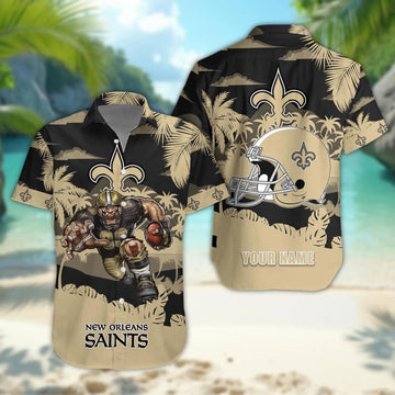 New OrleansSaints Personalized Hawaiian Shirt, NFL Hawaiian Shirt Moonbestprint