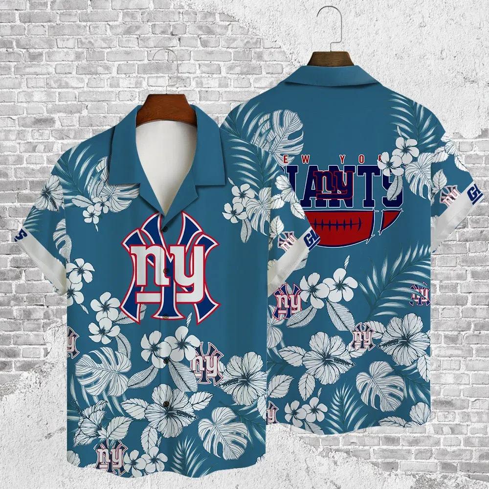 New York Giants AOP Hawaiian Shirt, NFL Hawaiian Shirt Moonbestprint