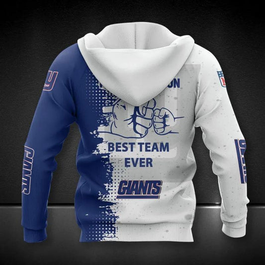New York Giants Dad And Son All Over Print Hoodie, NFL Hoodie Moonbestprint