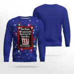 New York Giants Dear Santa To Win Super Bowl Ugly Christmas Sweater 2025 – Moonbestprint