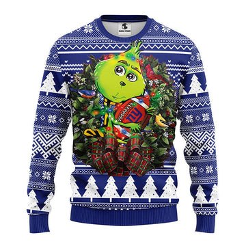 New York Giants Grinch Hug Ugly Christmas Sweater Moonbestprint
