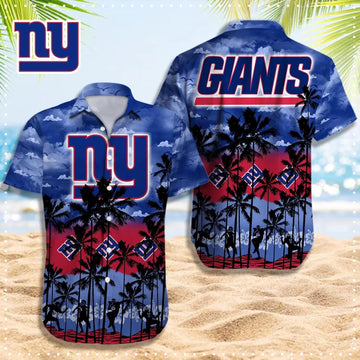 New York Giants Hawaiian Shirt, NFL Hawaiian Shirt Moonbestprint
