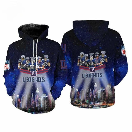 New York Giants Legend 3D Hoodie, NFL Hoodie Moonbestprint