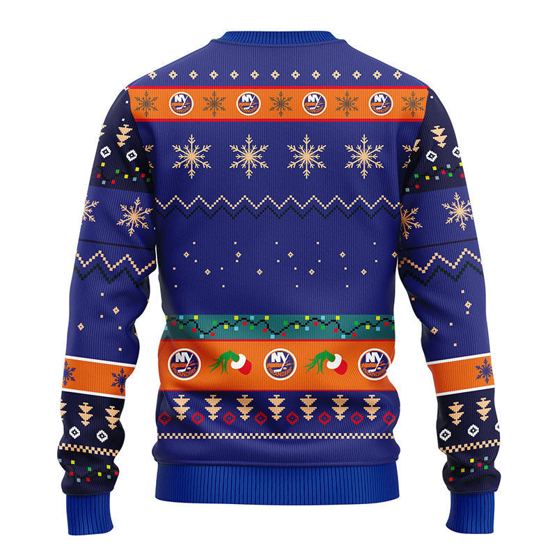 New York Islanders Grinch Ugly Christmas Sweater Moonbestprint
