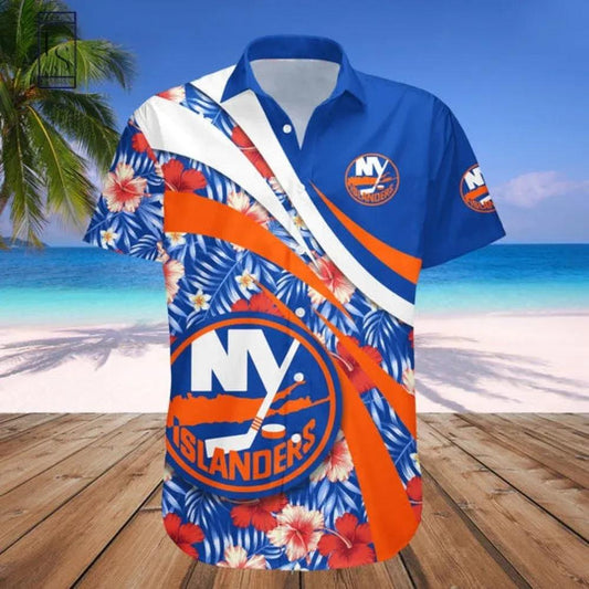 New York Islanders Hawaii Shirt, NHL Hawaiian Shirt Moonbestprint
