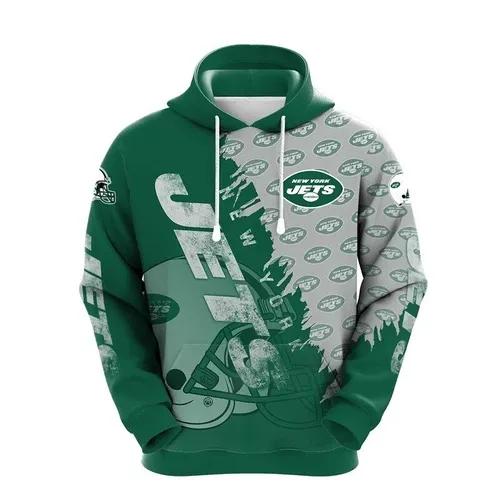 New York Jets 3D Hoodie 4, NFL Hoodie Moonbestprint