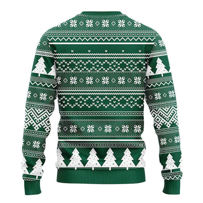 New York Jets Grinch Hug Ugly Christmas Sweater Moonbestprint