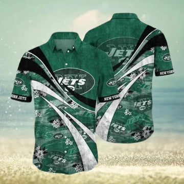 New York Jets Special Floral Summer Vintage Hawaiian Shirt, NFL Hawaiian Shirt Moonbestprint
