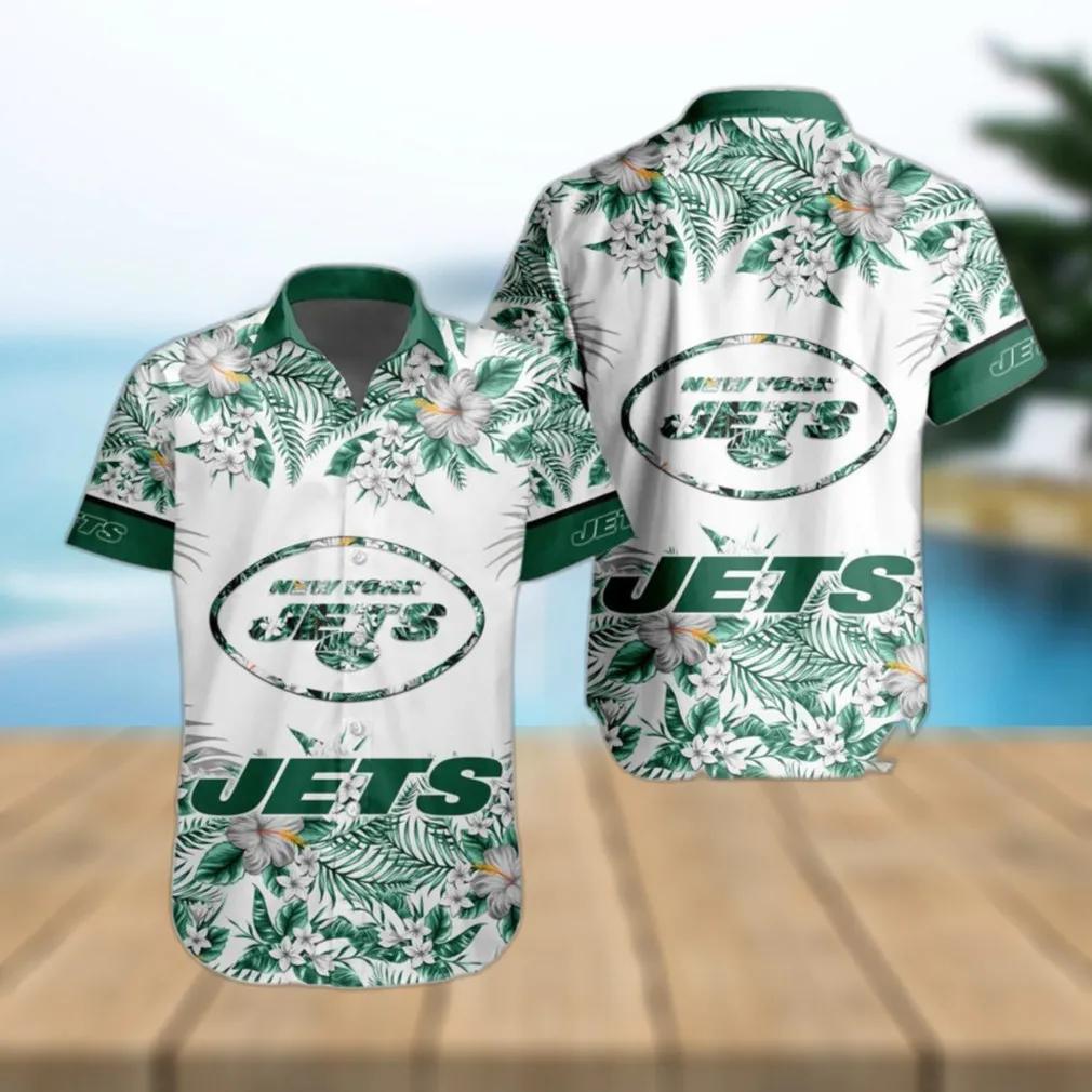 New York Jets Special Floral Tropical Hawaiian Shirt, NFL Hawaiian Shirt Moonbestprint