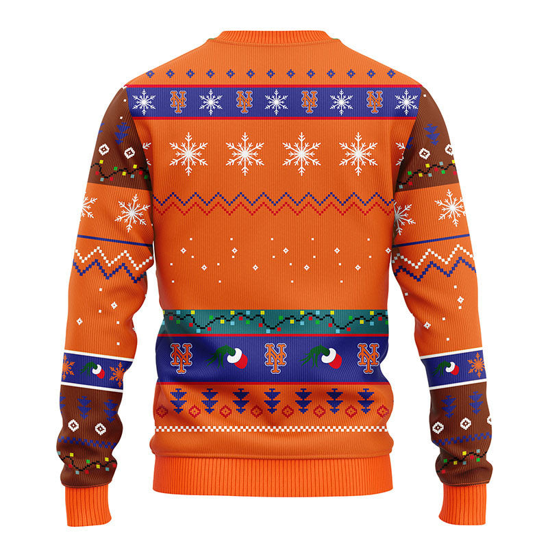 New York Mets 12 Grinch Xmas Day Ugly Christmas Sweater Moonbestprint