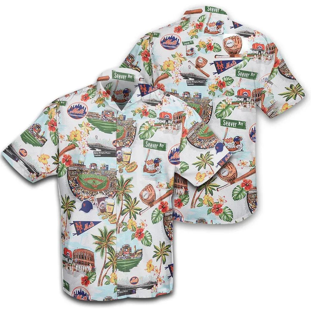 New York Mets Hawaiian Shirt 7, MLB Hawaiian Shirt Moonbestprint