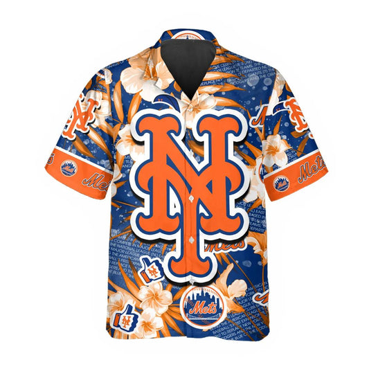 New York Mets Hawaiian Shirt, MLB Hawaiian Shirt Gift For Fans Moonbestprint