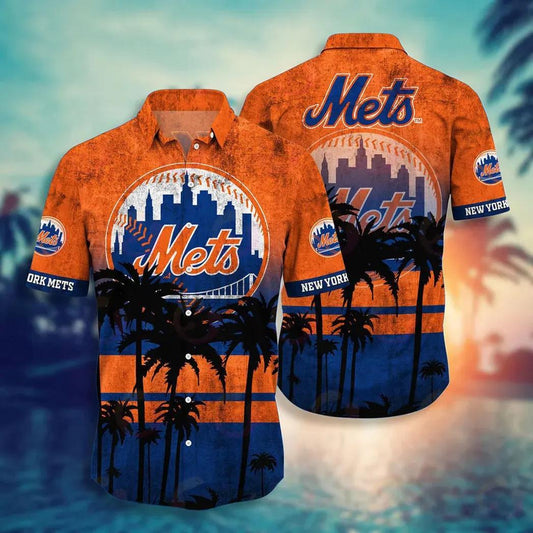 New York Mets MLB Aloha Hawaiian Shirt 1, MLB Hawaiian Shirt Moonbestprint