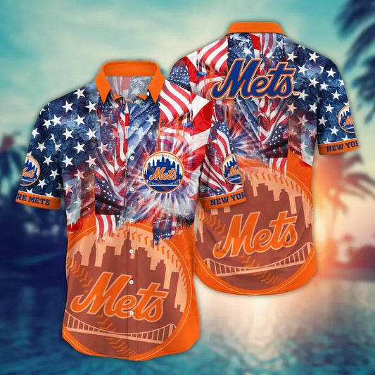 New York Mets MLB Flower Aloha Hawaiian Shirt 10, MLB Hawaiian Shirt Moonbestprint
