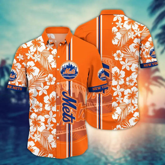 New York Mets MLB Flower Aloha Hawaiian Shirt 13, MLB Hawaiian Shirt Moonbestprint
