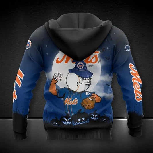 New York Mets Mascot All Over Print Hoodie 1, MLB Hoodie Moonbestprint