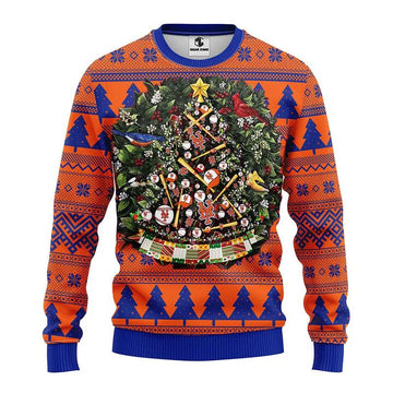 New York Mets Tree Ball Ugly Christmas Sweater, MLB Christmas Sweater Moonbestprint