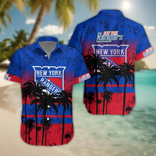 New York Rangers Hawaii Shirt, NHL Hawaiian Shirt Moonbestprint