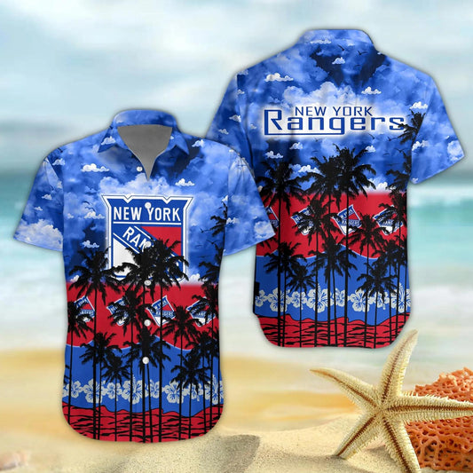 New York Rangers Hawaiian Shirt 1, NHL Hawaiian Shirt Moonbestprint