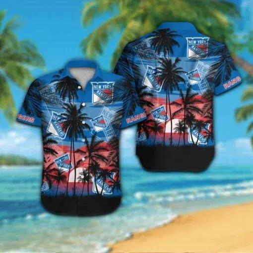 New York Rangers Hawaiian Shirt 2, NHL Hawaiian Shirt Moonbestprint