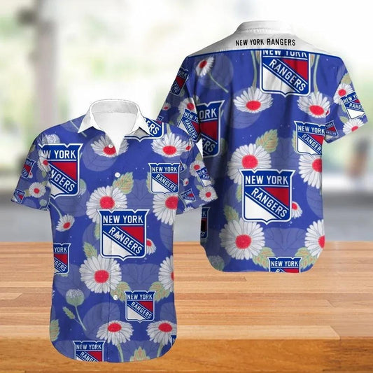 New York Rangers Hawaiian Shirt 4, NHL Hawaiian Shirt Moonbestprint