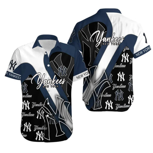 New York Team Yankeess Hawaiian Shirt 1, MLB Hawaiian Shirt Moonbestprint