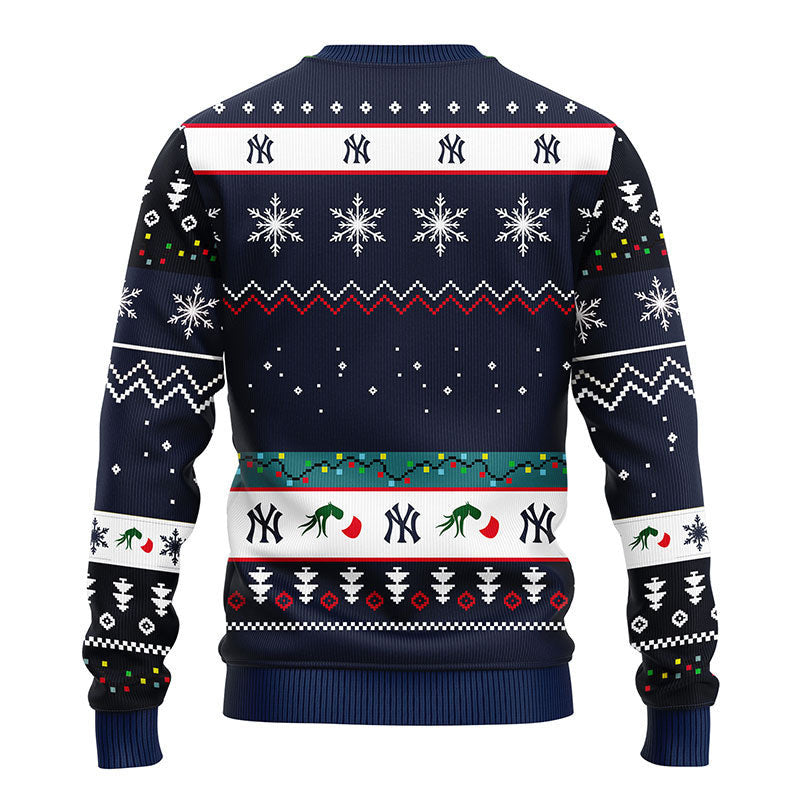 New York Yankees 12 Grinch Xmas Day Ugly Christmas Sweater Moonbestprint