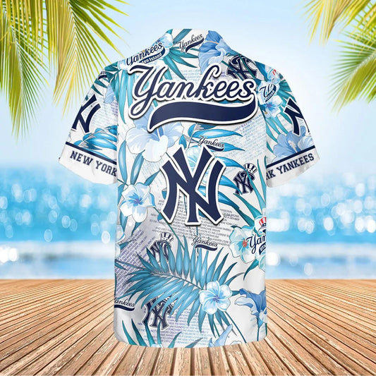 New York Yankees Hawaiian Shirt, MLB Hawaiian Shirt Gift For Fans Moonbestprint