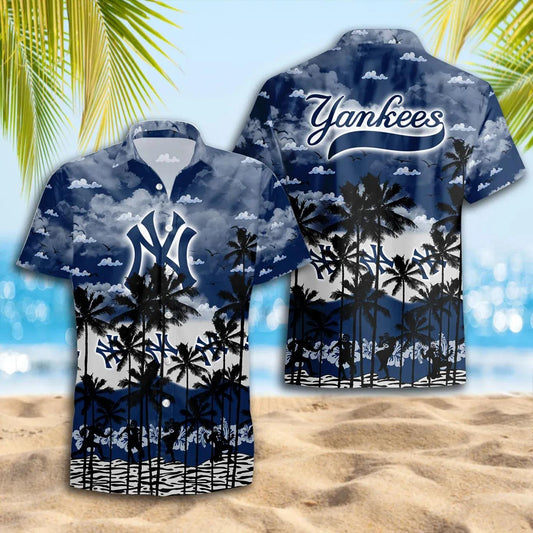 New York Yankees Hawaiian Shirt Trending Summer, MLB Hawaiian Shirt Moonbestprint