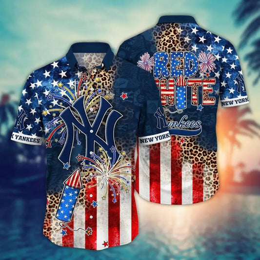 New York Yankees MLB Aloha Hawaiian Shirt, MLB Hawaiian Shirt Moonbestprint