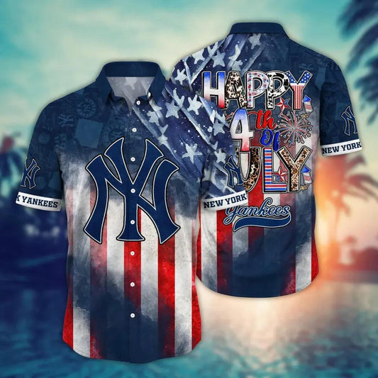 New York Yankees MLB Aloha Hawaiian Shirt 3, MLB Hawaiian Shirt Moonbestprint