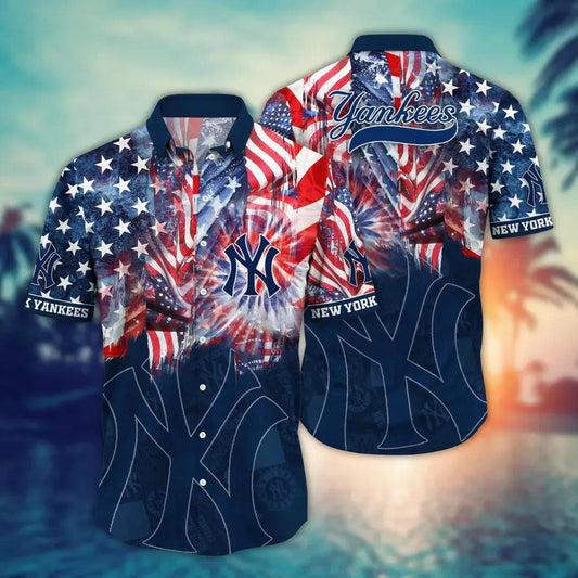 New York Yankees MLB Flower Aloha Hawaiian Shirt 11, MLB Hawaiian Shirt Moonbestprint