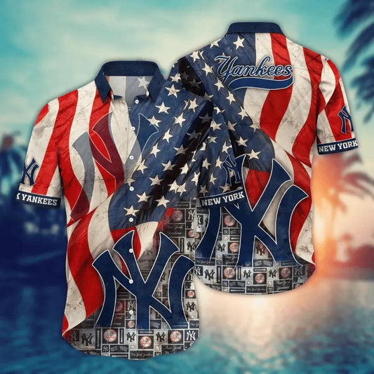 New York Yankees MLB Flower Aloha Hawaiian Shirt 12, MLB Hawaiian Shirt Moonbestprint