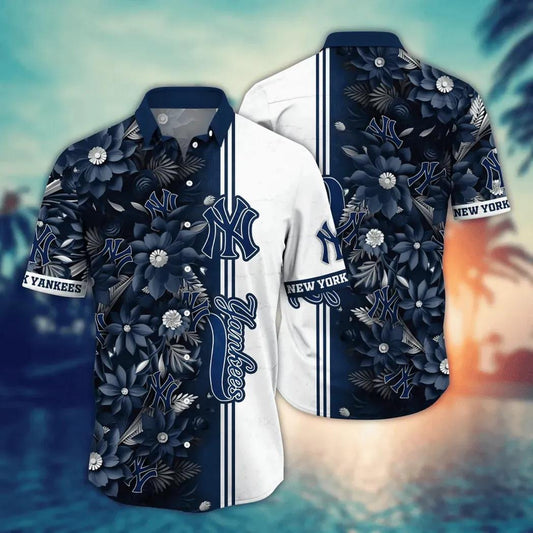 New York Yankees MLB Flower Aloha Hawaiian Shirt 6, MLB Hawaiian Shirt Moonbestprint