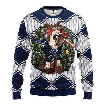 New York Yankees Pub Dog Ugly Christmas Sweater, MLB Christmas Sweater Moonbestprint