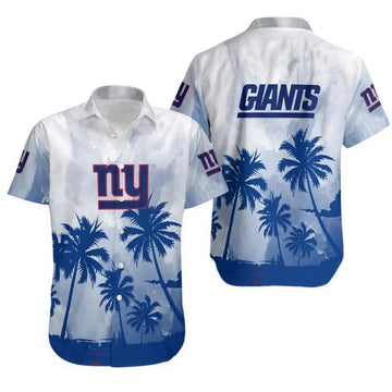 News Yorks Giants Coconut Tree Hawaiian Shirt, NFL Hawaiian Shirt Moonbestprint