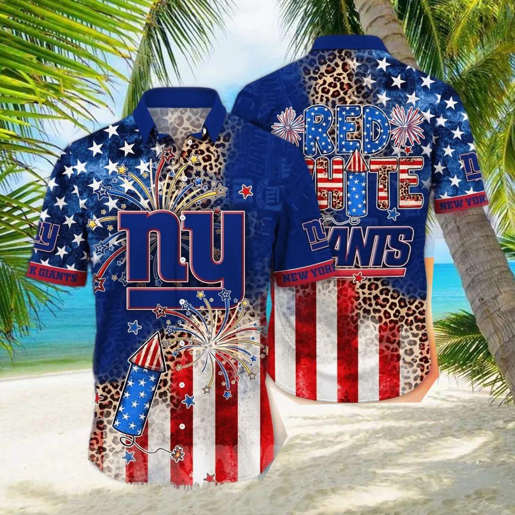 News Yorks Giants Independence Day Hawaiian Shirt, NFL Hawaiian Shirt Moonbestprint