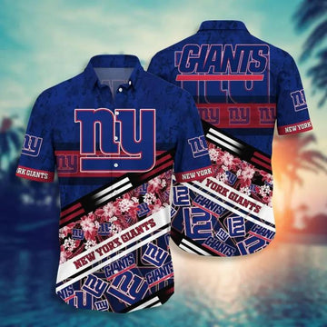 News Yorks Giants NFL Hawaii Aloha Hawaiian Shirt, NFL Hawaiian Shirt Moonbestprint