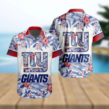 News Yorks Giants Special Floral Tropical Team Hawaiian Shirt, NFL Hawaiian Shirt Moonbestprint