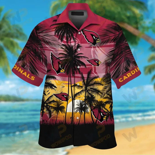 Nfl Arizona Cardinals Tropical Hawaiian Shirt, NFL Hawaiian Shirt Moonbestprint