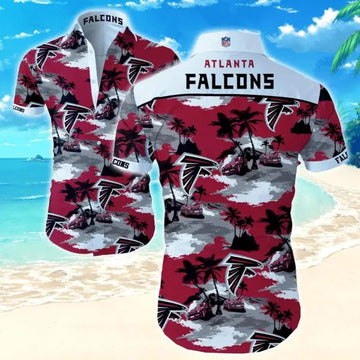 Nfl Atlanta Falcons 1 Hawaiian Graphic Print Short Sleeve Hawaiian Shirt, NFL Hawaiian Shirt Moonbestprint
