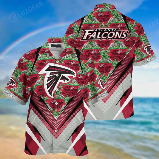 Nfl Atlanta Falcons Team Beach Shirt For Sports Falcons Fans Hawaiian Shirt, NFL Hawaiian Shirt Moonbestprint