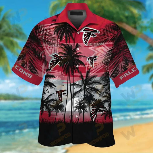 Nfl Atlanta Falcons Tropical Hawaiian Shirt, NFL Hawaiian Shirt Moonbestprint