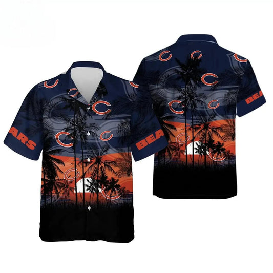 Nfl Chicago Bears Tropical Hawaiian Shirt, NFL Hawaiian Shirt Moonbestprint