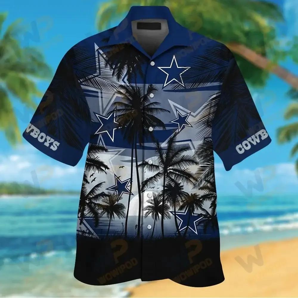 Nfl Dallas Cowboys Tropical Hawaiian Shirt, NFL Hawaiian Shirt Moonbestprint