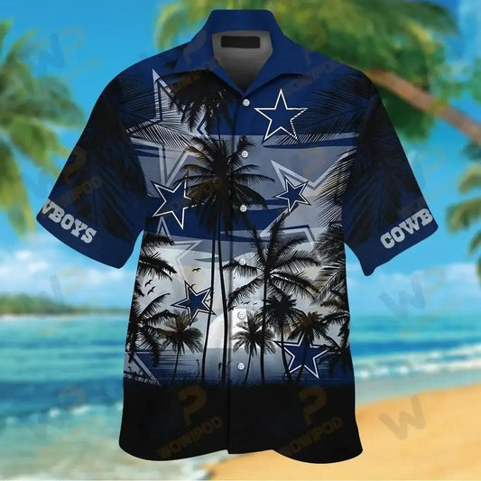 Nfl Dallas Cowboys Tropical Hawaiian Shirt, NFL Hawaiian Shirt Moonbestprint