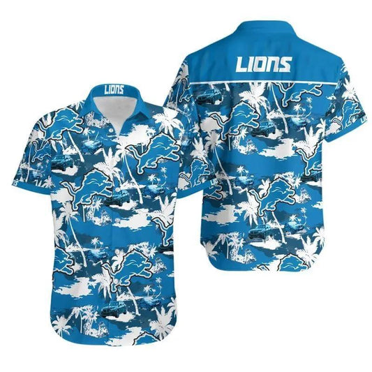 Nfl Detroit Lions Bahama Hawaii Shirt, NFL Hawaiian Shirt Moonbestprint