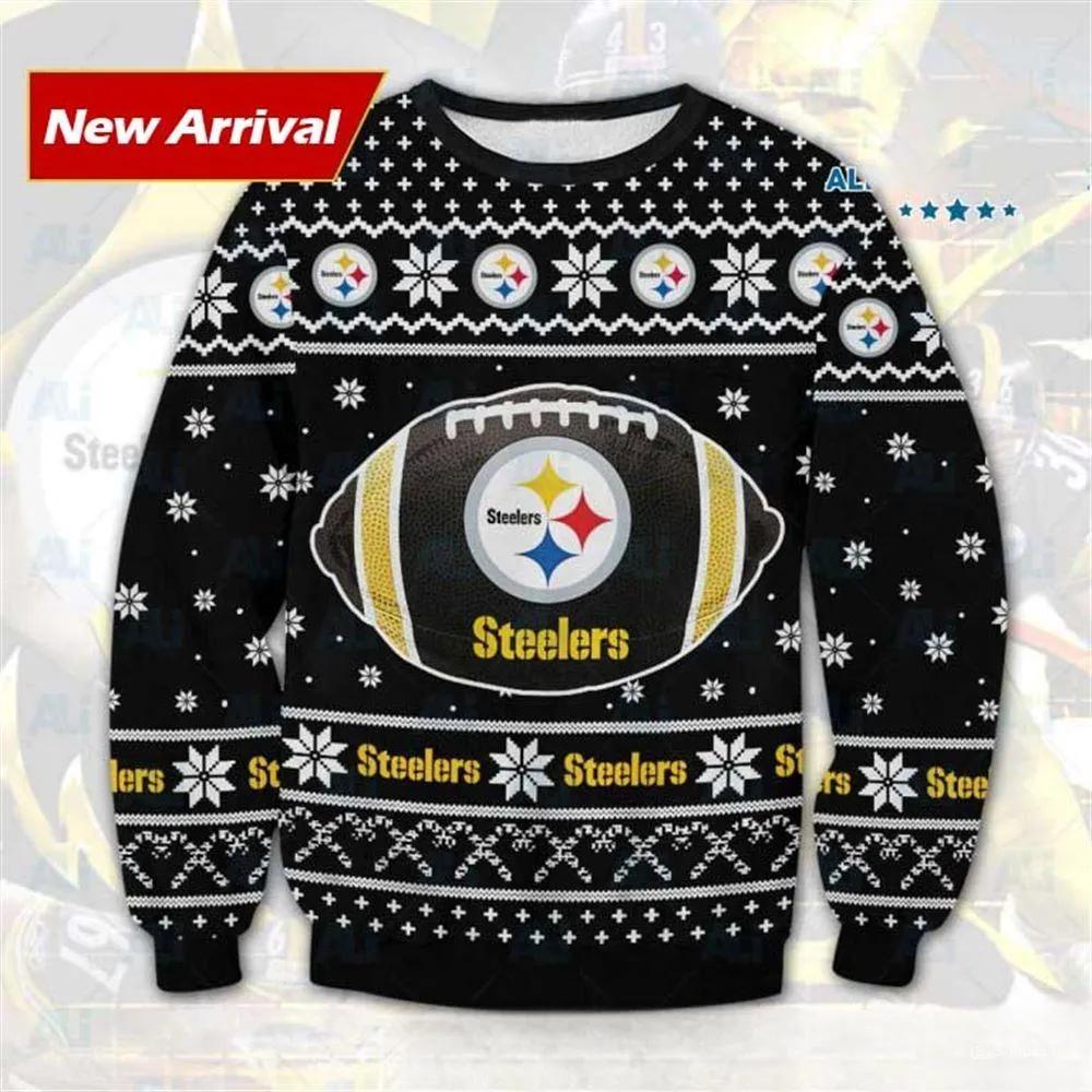 Nfl Pittsburgh Steelers Ugly Christmas Sweater, NFL Christmas Sweater Moonbestprint