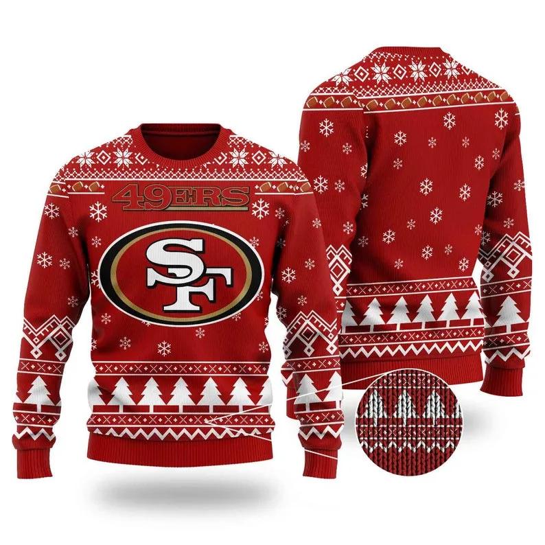 Nfl San Francisco 49ers Chibi Ugly Christmas Sweater, NFL Christmas Sweater Moonbestprint