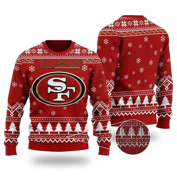 Nfl San Francisco 49ers Chibi Ugly Christmas Sweater, NFL Christmas Sweater Moonbestprint